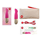 Вібратор Пульсатор для стимуляції точки G або клітора рожевого кольору Fun Factory SUNDAZE Кайф, фото 7