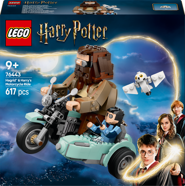 Конструктор LEGO Harry Potter Поїздка Геґріда й Гаррі на мотоциклі 617 деталей