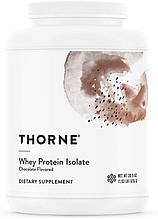 Сироватковий протеїн, ізолят, Whey Protein, Thorne, шоколад, 876 г