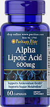 Альфа-ліпоєва кислота, Alpha Lipoic Acid, Puritan's Pride, 600 мг, 60 капсул