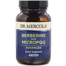 Берберин і мікроPQQ, Berberine and MicroPQQ, Dr. Mercola, 30 капсул