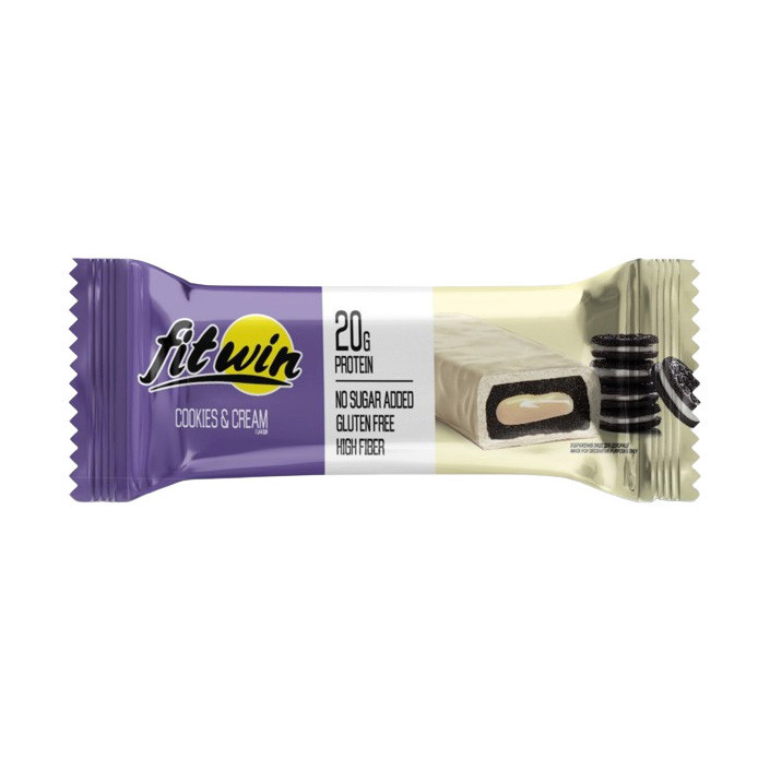 Fitwin Bar No Sugar Added (60 g, cookies & cream)
