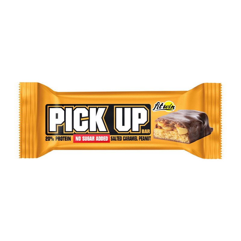 Pick Up Bar No Sugar Added (45 g, salted caramel peanut), фото 1
