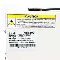 Комплект резервного живлення ДБЖ 12V Volt HB1800 1500Вт + гелева батарея GE 12V,120AH, фото 5