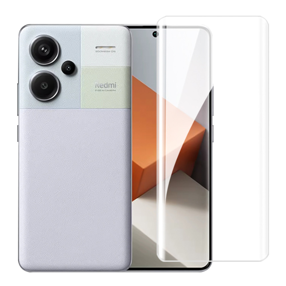Захисне скло 3D Tempered Glass UV для Xiaomi Redmi Note 13 Pro+ з клеєм і лампою, фото 1