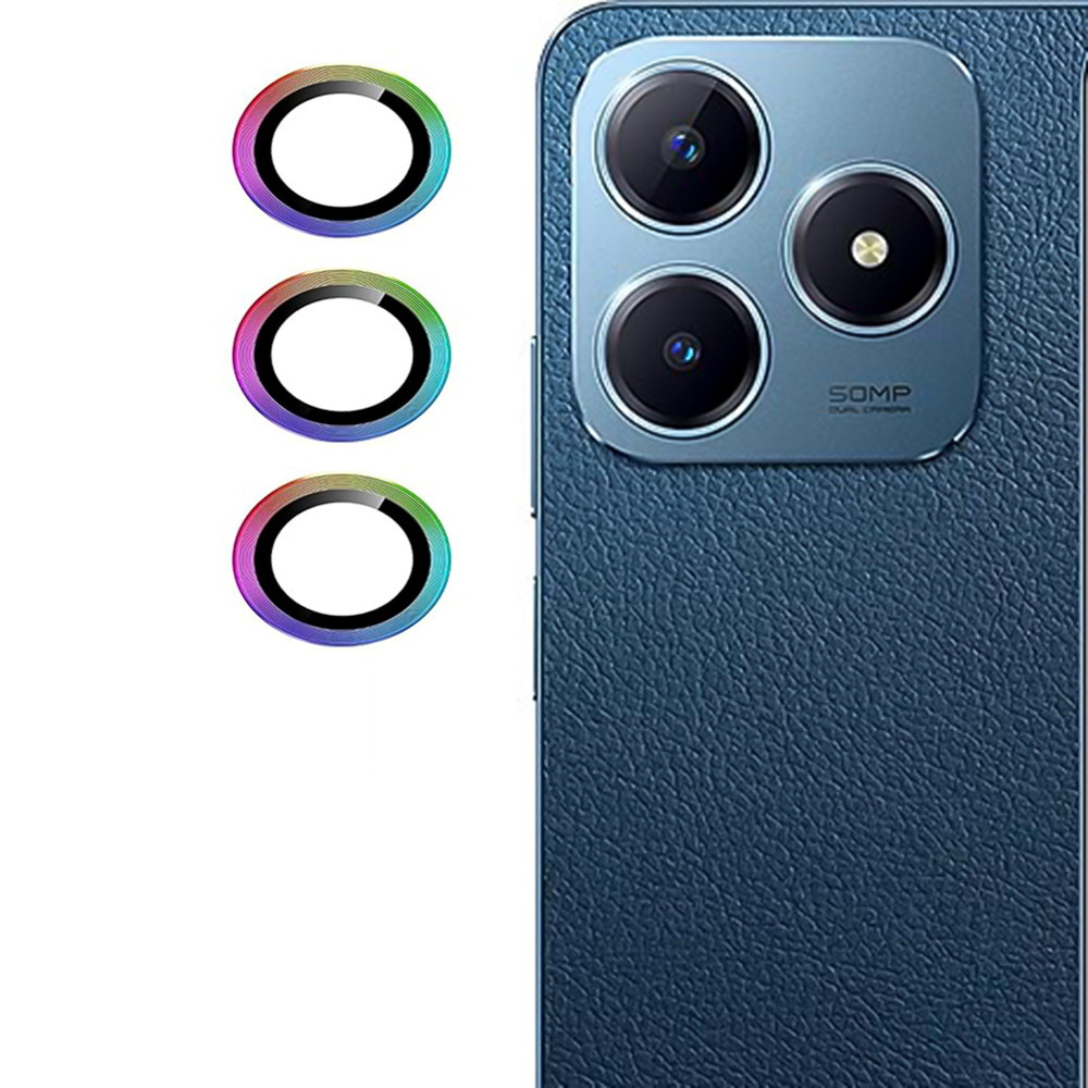 Захисне скло з рамкою CD Pattern для Realme C63 на задню камеру, фото 1