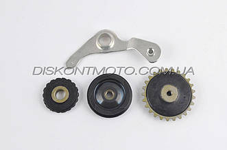 Натягувач ланцюга ГРМ Delta / Alpha (3 ролика, ричаг) MANLE