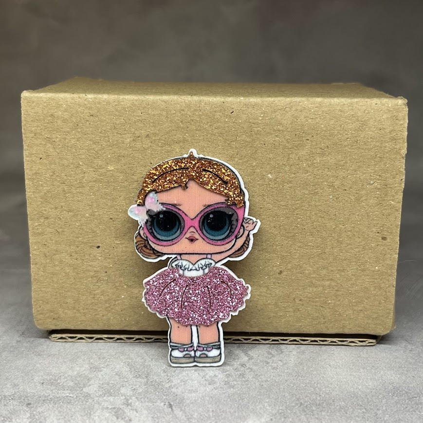 Серединка для бантиків Лялечка ЛОЛ, 41*28 мм, арт 02948, шт, Різнокольоровий, фото 1