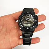 Наручні годинники на подарунок військовим SKMEI 1370BKWT, Водонепроникні годинники для риболовлі QU-93, фото 9