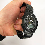 Наручні годинники на подарунок військовим SKMEI 1370BKWT, Водонепроникні годинники для риболовлі QU-93, фото 8