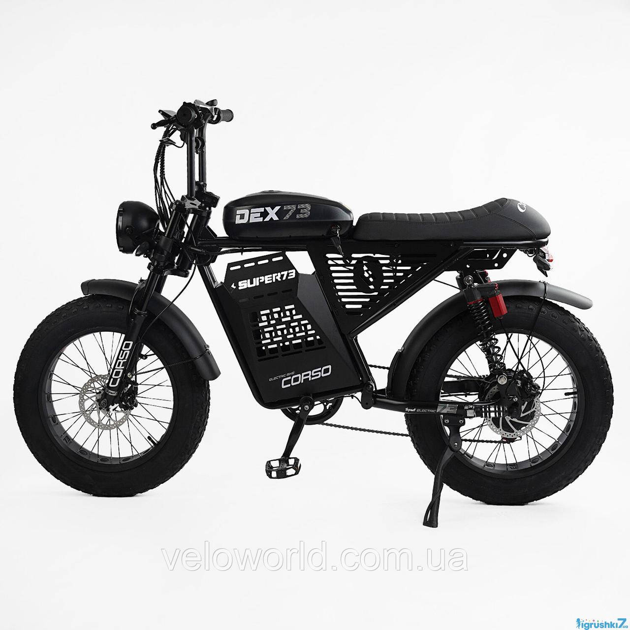 Електрофетбайк Corso «DEX-73» 20" дюймів DX-20772 (1) рама сталева, двигун 500W, акумулятор 48V18AH, у коробці