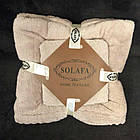 Рушник набір 140х70 та 35х75 Пастель смужка мікрофібра комплект, фото 8