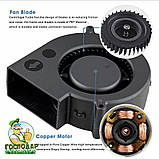 Турбінний вентилятор для барбекю, печі на дрова, мангала, тандира, вентилятор з регульованою швидкістю, фото 8