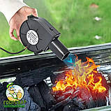 Турбінний вентилятор для барбекю, печі на дрова, мангала, тандира, вентилятор з регульованою швидкістю, фото 7