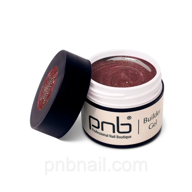 PNB UV/LED Builder Gel, Last Chance Brown Sparkling ( 5 ml, 15ml )