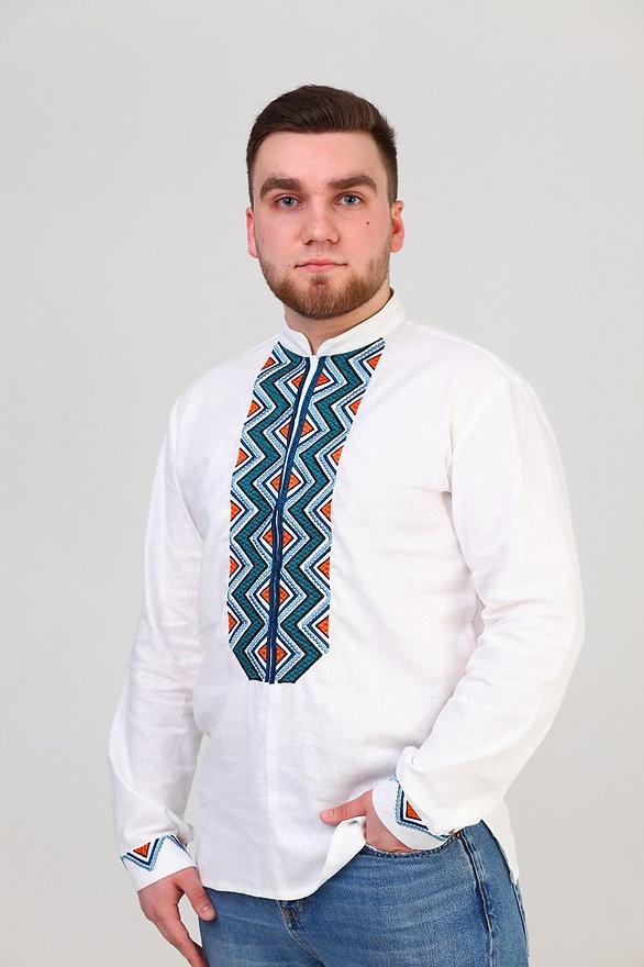Чоловіча вишиванка (512) біла
