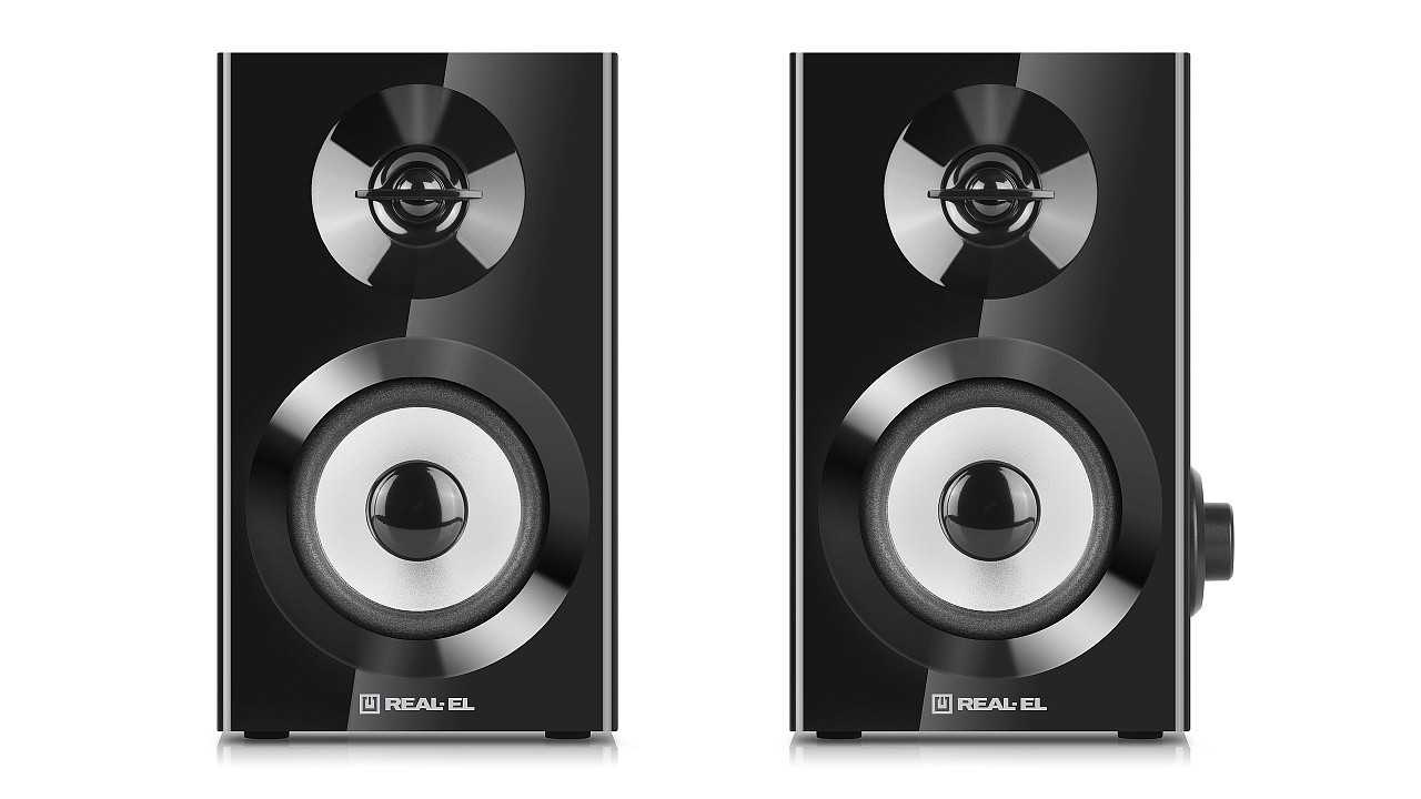 Акустична система REAL-EL S-228 Black Чорний DS