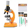 Дитячий мікроскоп зі збільшенням 100х-1200х і аксесуарами HA-148 Жовтогарячий, фото 4