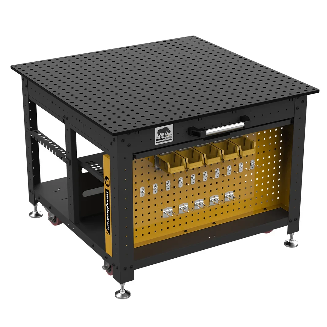 Зварювальний стіл Rhino Cart 1200 x 1200 мм перфорований з кріпленнями універсальний