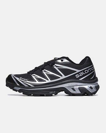 Зимові Чоловічі Кросівки Salomon XT-6 Advanced Gore-Tex / Саломон ХТ-6 Адванст Гор Текс Чорні із Сріблястим, фото 1