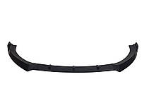 Губа ( переднього бампера ) Чорний глянець ( V4 ) на Audi A3 8V 2016-2020 року