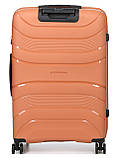 Валіза велика L поліпропілен оранж 74х49х29см/95л/3.9кг/Worldline 288, фото 2