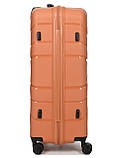 Валіза велика L поліпропілен оранж 74х49х29см/95л/3.9кг/Worldline 288, фото 9