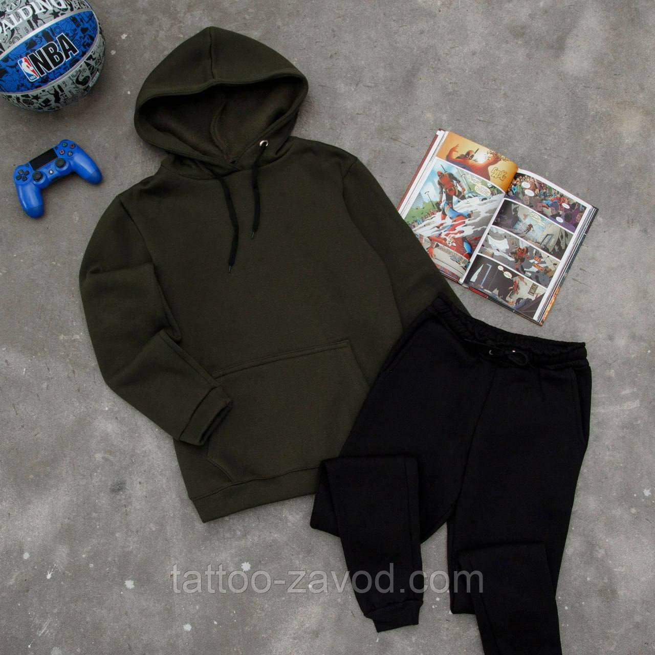 Костюм худі та штани тринитка на флісі S M L XL XXL