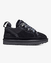 Зимові Жіночі Кросівки UGG Lowmel Black / УГГ Лоумел Чорні, фото 3