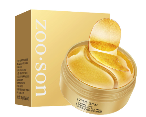 Опт 3 шт. Антивікові Гідрогелеві Патчі з Колоїдним Золотом ZOO-SON, від темних кіл, стимулюючі, 60шт, фото 1