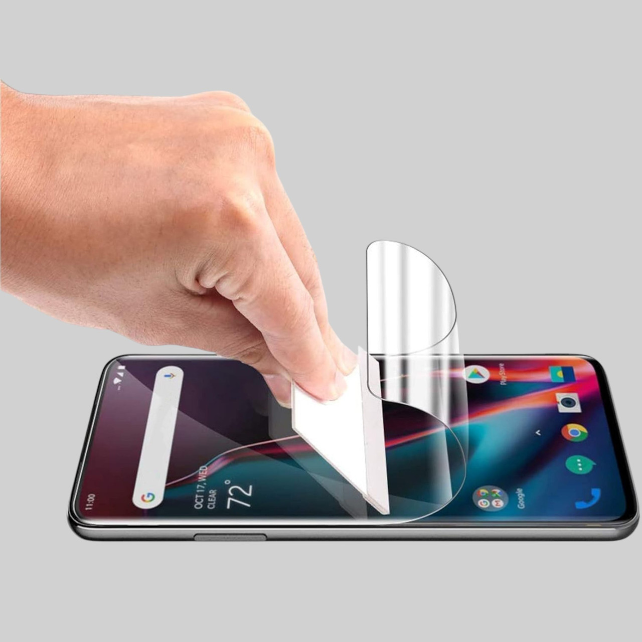 Захисна плівка для Apple iPhone 12 глянцева гідрогелева плівка на телефон айфон 12 прозора x2p