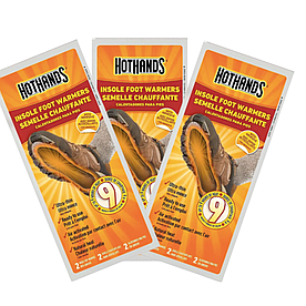 Одноразова устілка з підігрівом Hothands Insole Foot Warmers – 9 годин тепла,  Зігріваюча устілка для ніг 2 шт