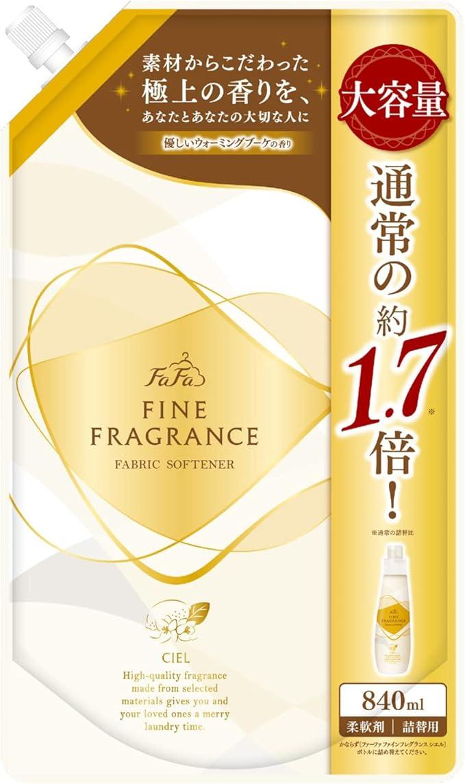 NS FaFa Fine Fragrance Beaute кондиціонер-антистатик для білизни з ароматом мускусу та сандалового дерева, 840 мл