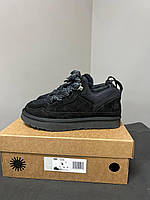 Жіночі зимові кросівки UGG Lowmel Black (чорні) замшеве повсякденне взуття ugg20 Уги тренд