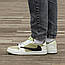 Чоловічі кросівки Nike Air Jordan Retro 1 Low x Travis Scott «Golf» (біло-оливкові) модні 1887 Найк vkross, фото 4