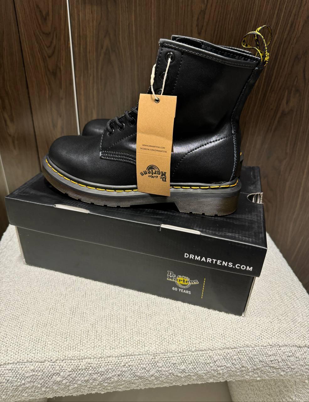 Чоловічі черевики Dr. Martens 1460 Black (чорні) повсякденні черевики dr1460bl Др Мартінс vkross