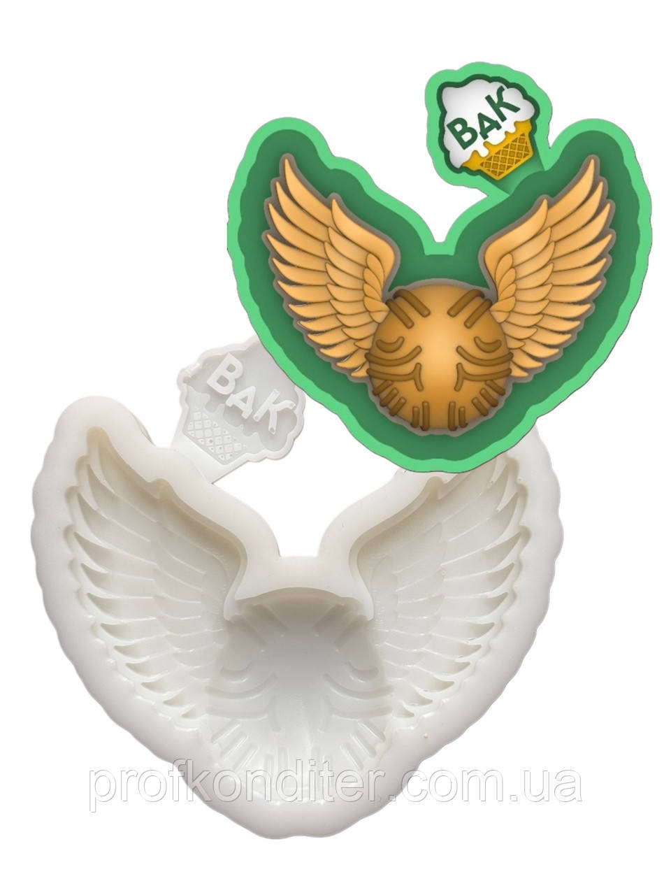 Ексклюзивний силіконовий молд для ГІПСУ та ін "Снітч №2", фото 1