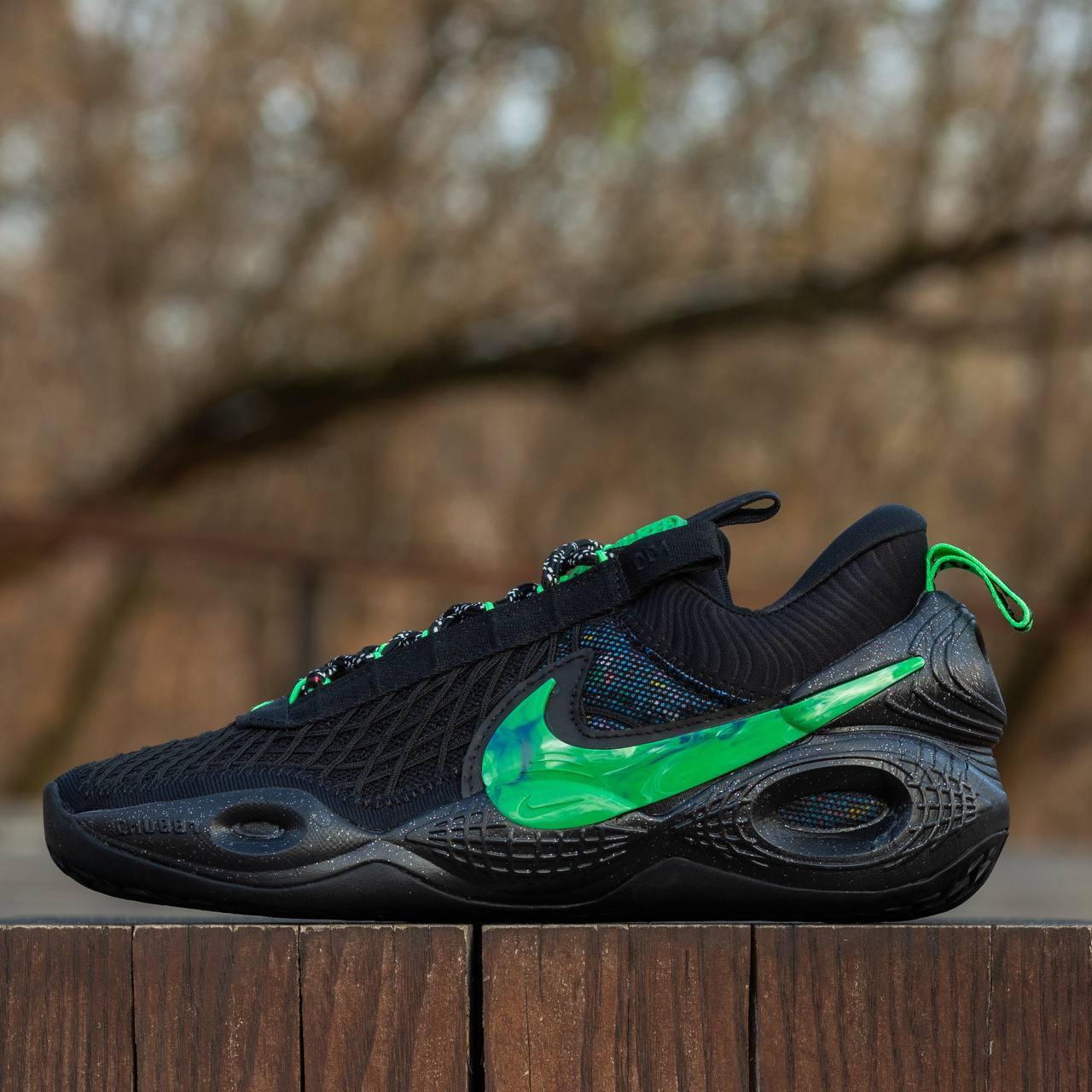 Чоловічі кросівки Nike Cosmic Utility (чорні із зеленим) стильні кросівки 1916 Найк vkross