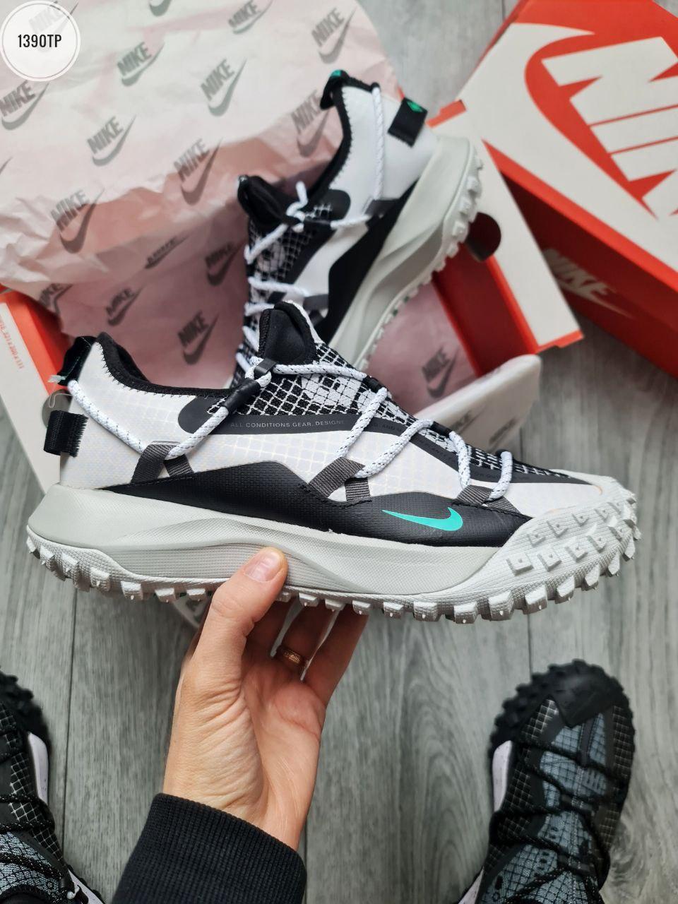Чоловічі кросівки Nike ACG Mountain Fly Low GTX SE Gore-tex White/Black (біло-чорні) стильні 1390TP Найк vkross