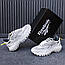 Чоловічі осінні кросівки Reebok Zig Kinetica 2,5 Edge (біло-сірі) повсякденні кросівки 2899 Рибок vkross, фото 9
