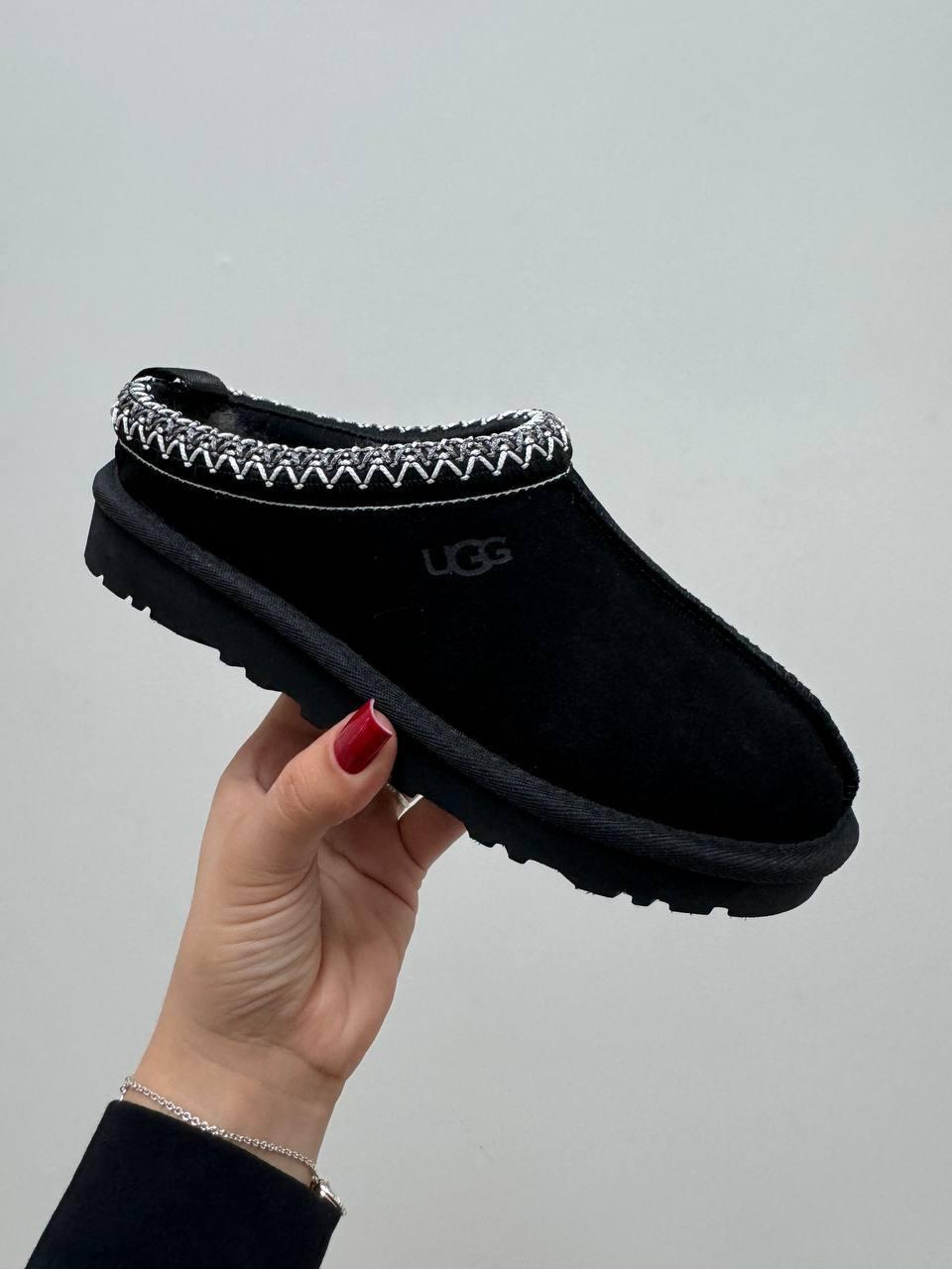 Жіночі уггі-шльопанці UGG Tasman (чорні) модні зимові капці 57763466 Уги vkross, фото 1
