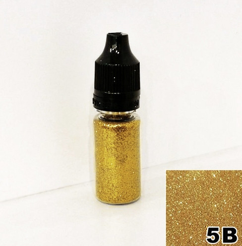 Блискітки Золоті в пляшці з дозатором 10 мл, глітер сухий, фото 1