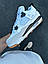 Чоловічі кросівки Nike Air Jordan Retro 4 white & gray (білі із сірим) повсякденні 2525-9 Найк vkross, фото 4