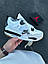 Чоловічі кросівки Nike Air Jordan Retro 4 white & gray (білі із сірим) повсякденні 2525-9 Найк vkross, фото 10