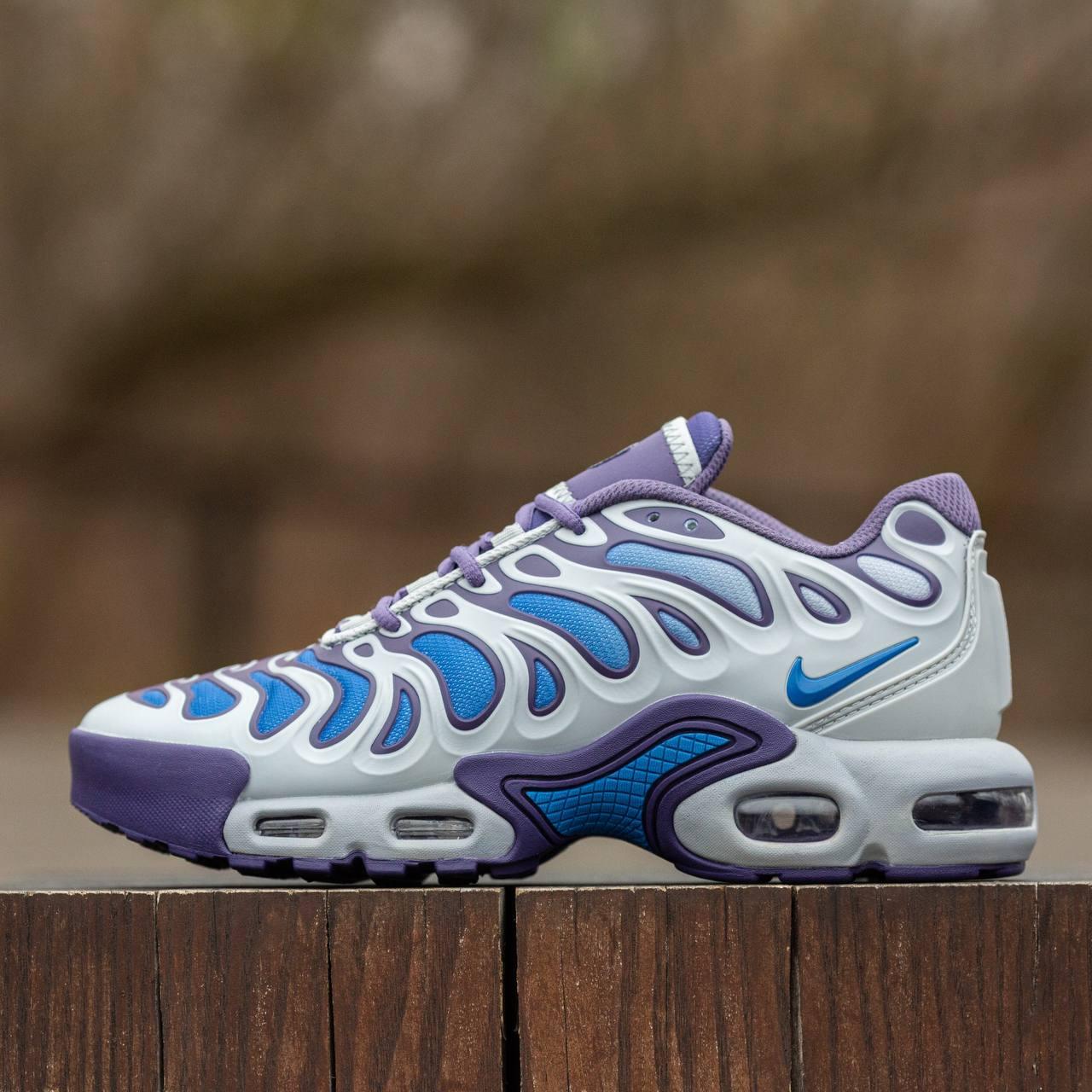 Чоловічі демісезонні кросівки Nike AIR MAX Tn Plus Drift Concord (біло-фіолетові) спортивні 1923 Найк vkross