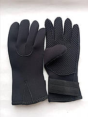Рукавички для дайвінгу із застібкою неопрен 3мм