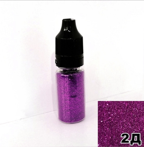 Блискітки Пурпуровий у пляшечці з дозатором 10 мл, глітер сухий, фото 1