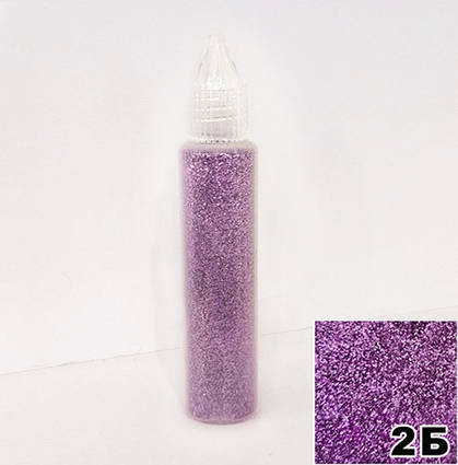 Блискітки Бузкові в пляшечці з дозатором 30 мл, глітер сухий