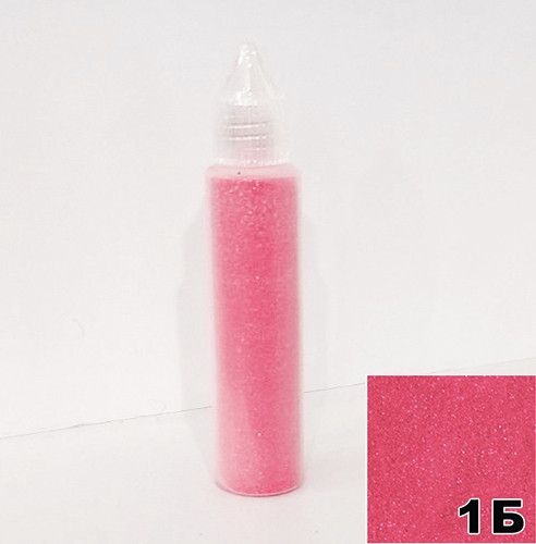 Блискітки Яскраво Рожеві в пляшечці з дозатором 30 мл, глітер сухий, фото 1