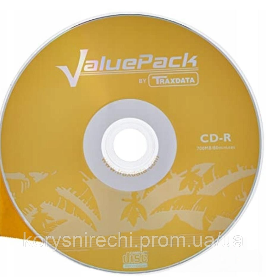 Диск TRAXDATA ValuePack CD-R 700MB 52x 80min, фото 1